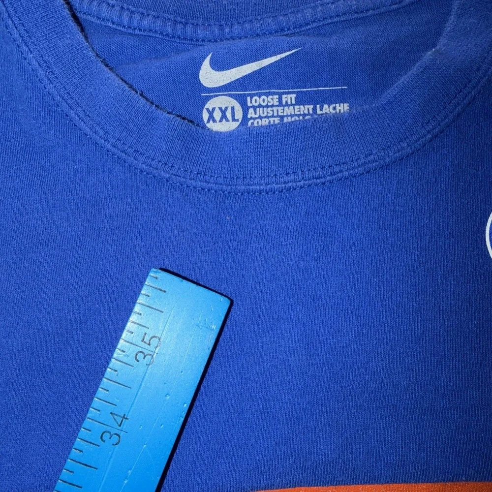 Nike Loose Fit Florida Gators Tim Tebow #15 T Shirt Men's 2XL Blue Orange White